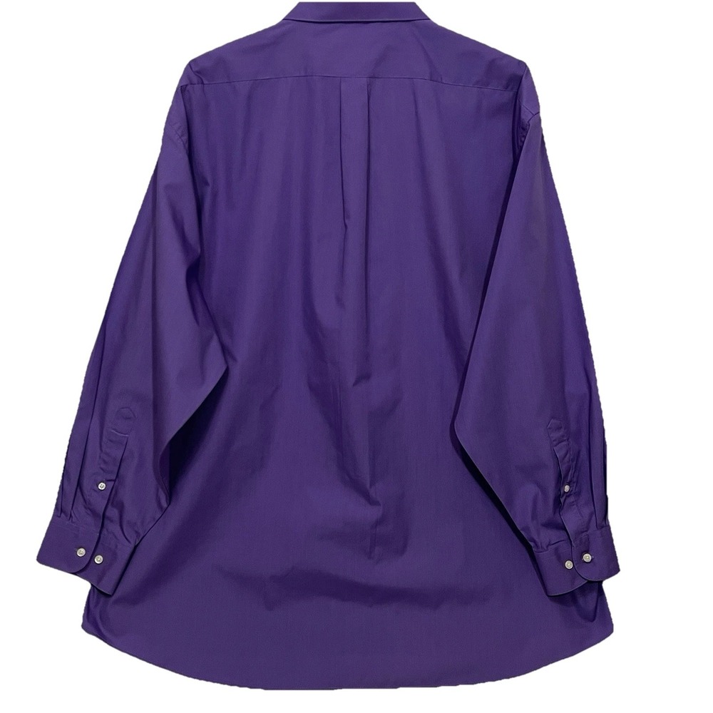 Ivy Crew Long Sleeve Button Up Dress Shirt Purple Men Size 2XL 18-18.5 34/35 - Picture 7 of 9